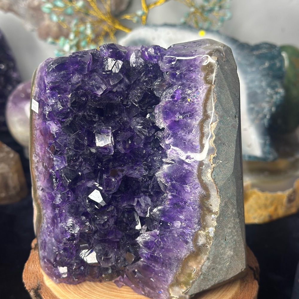 💜 Super High-Grade Deep Purple Jelly Amethyst Freeform – Raw Crystal Uruguay 💜 - Picture 4 of 9